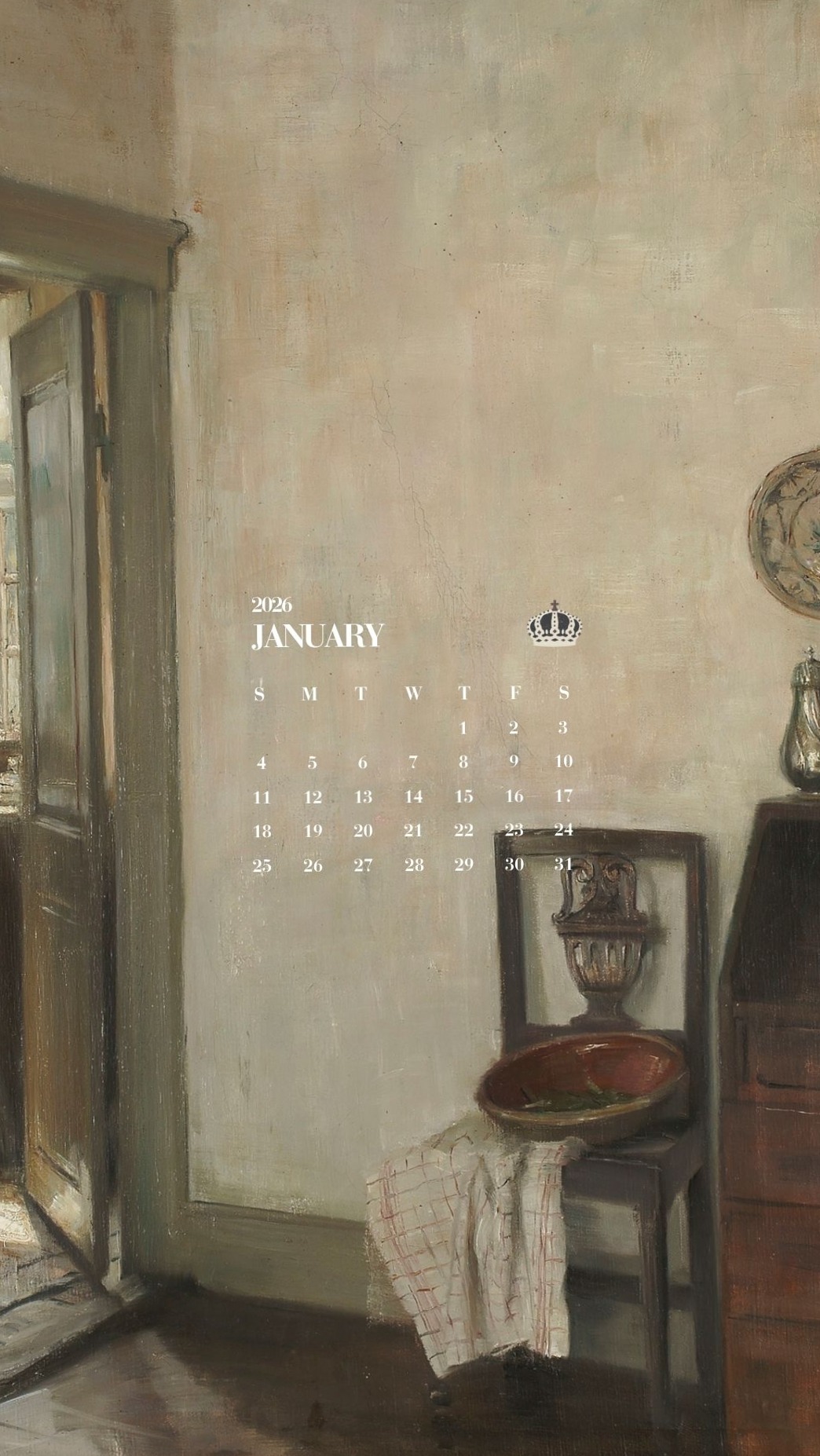 🌿 🎀 romanticize your routine: Cottagecore Vintage Art Calendar Wallpapers