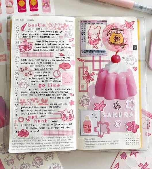 🌿 🌿 romanticize your routine: Creative Planner Digital Design Elements