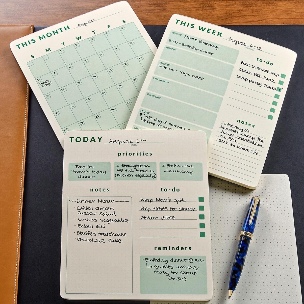 🪄 🎨 romanticize your routine: Daily-Weekly-Monthly Planner Pad Trio | Digital Design