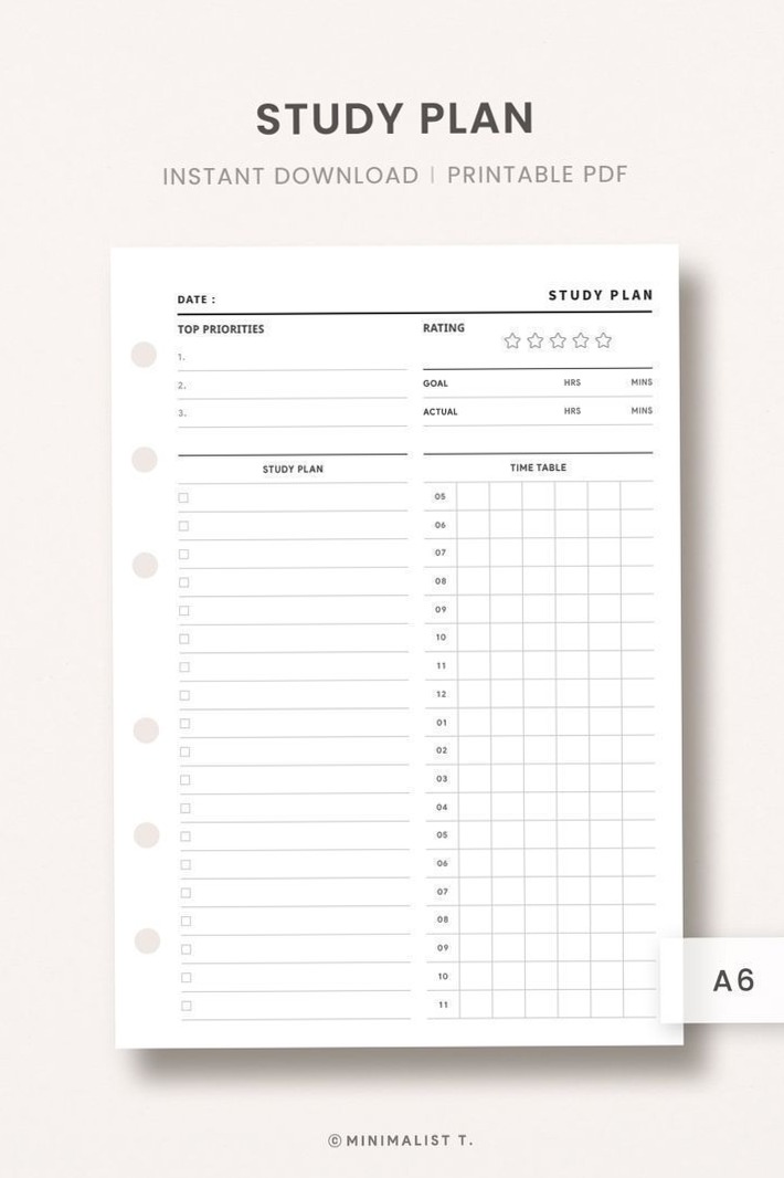 📁 📁 romanticize your routine: Digital Student Planner Template — Free Printable Planner for Students