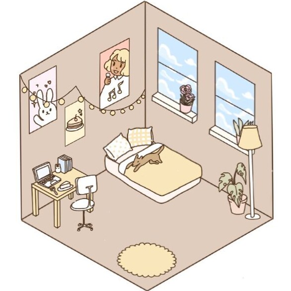 💍 👰 romanticize your routine: Digital Room Makeover Game for Creative Planners