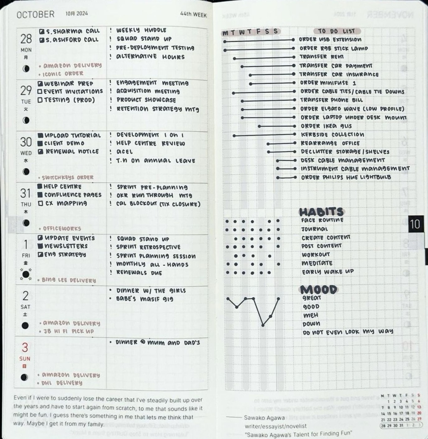 💌 🥂 romanticize your routine: Hobonichi Weeks Planner — Weekly 186 | Digital Design