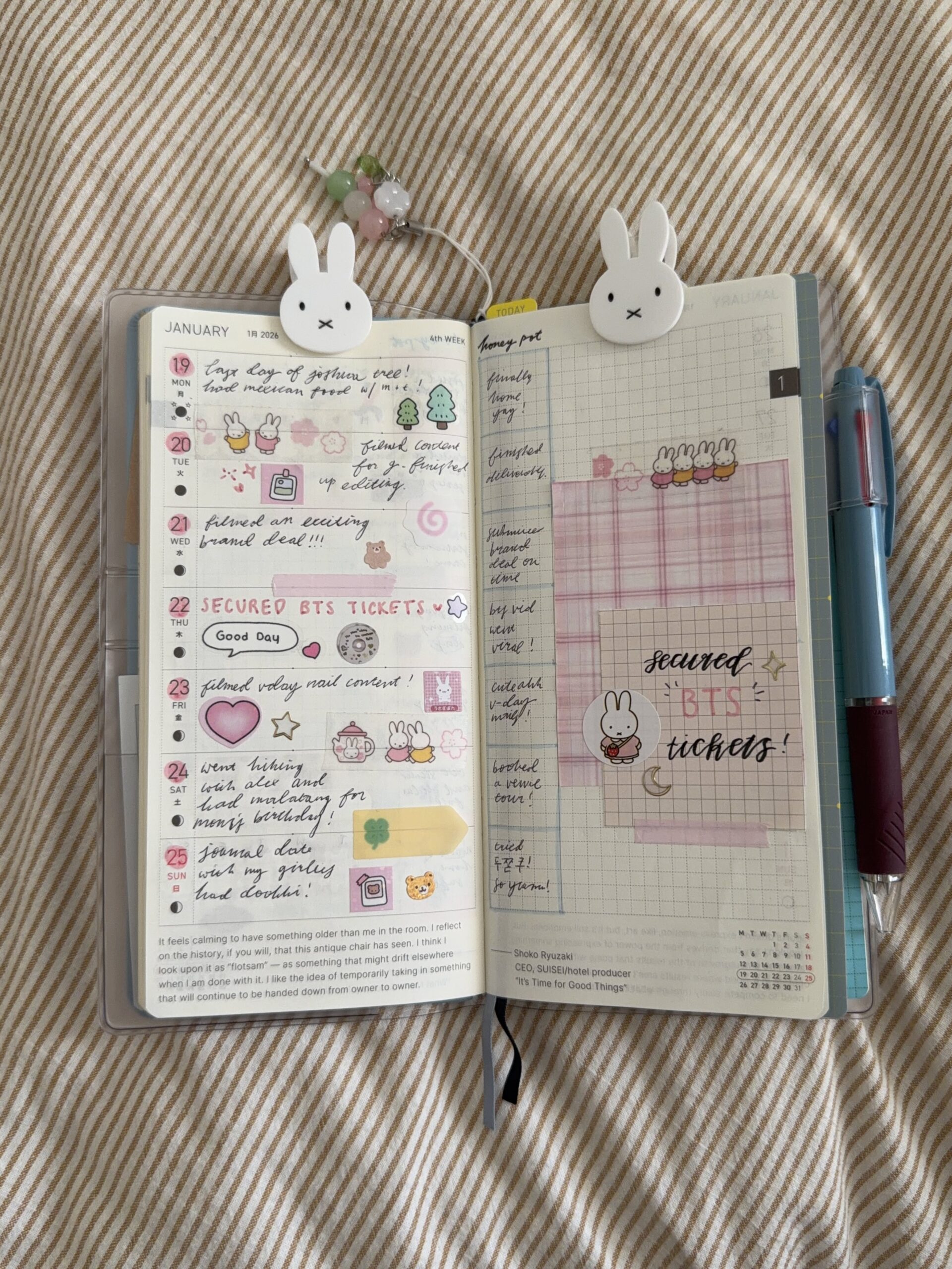 📊 📁 romanticize your routine: Hobonichi Weeks Spread Design | Creative Planner Layout