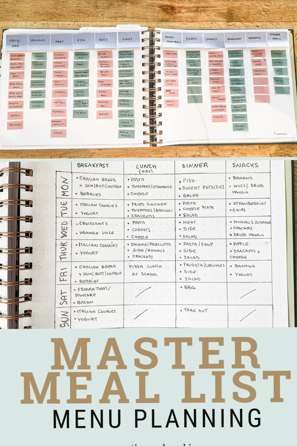 🖇️ 🖇️ romanticize your routine: Master Meal List Menu Planning | Digital Design & Creative Planners