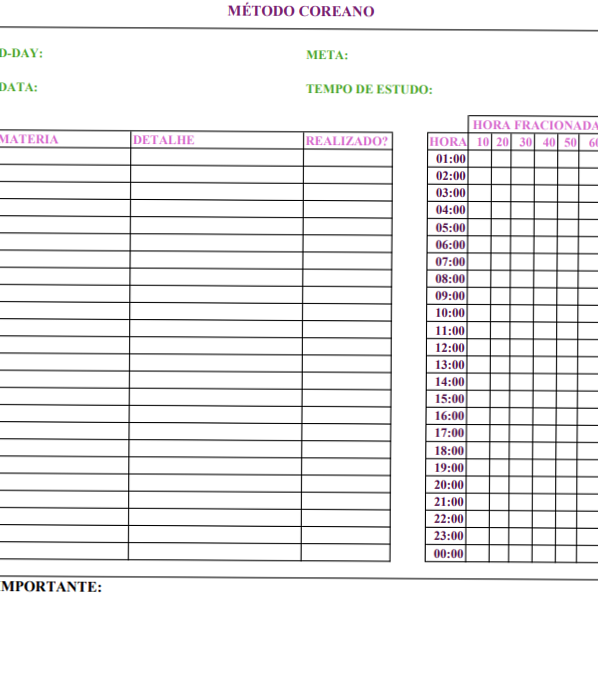 🥂 👰 romanticize your routine: Método de Estudo Coreano: Organização e Foco para Aprender Mais