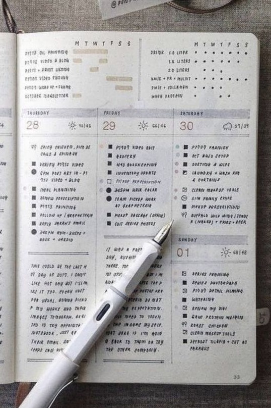 ✨ 🌿 romanticize your routine: Minimalist Bullet Journal Layouts for Digital Design