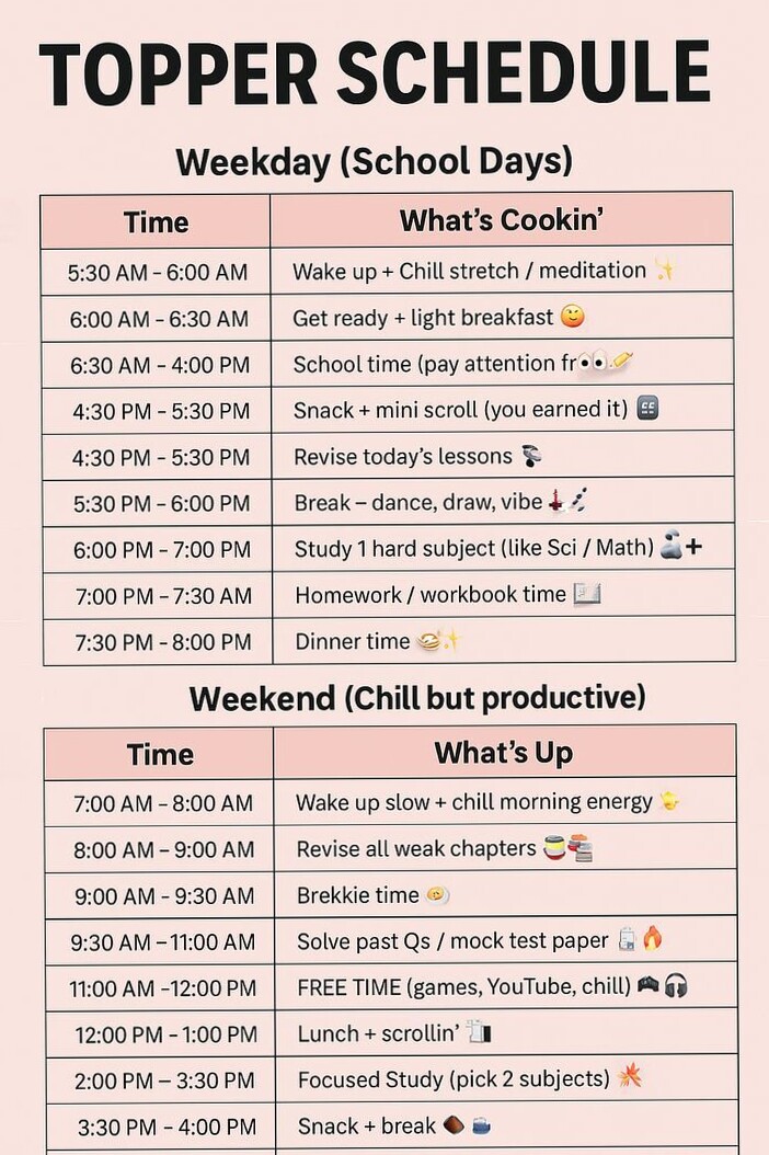 🌿 ☁️ romanticize your routine: Organize Your Day with Stylish Timetable Templates