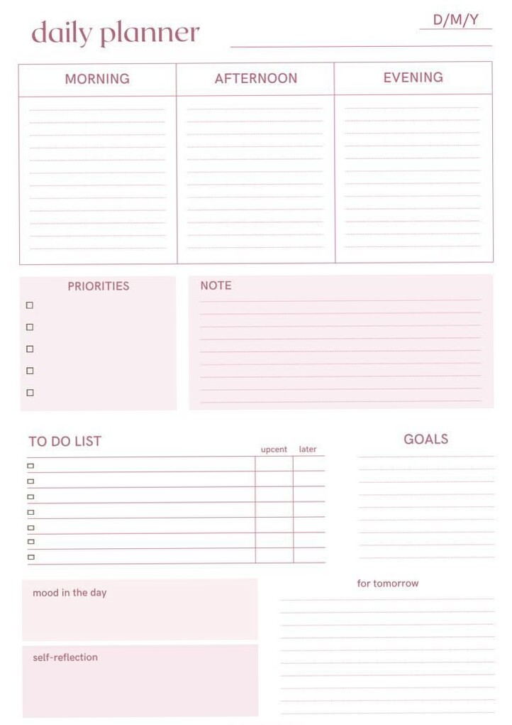 ✨ 🎀 romanticize your routine: Pin by s on Daily Planner Pages 2026