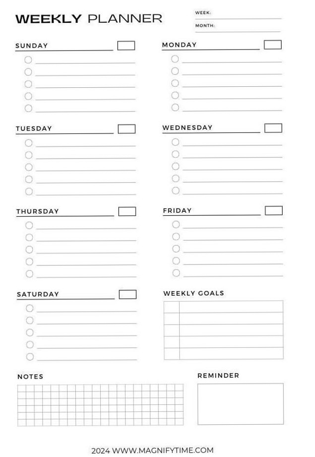🎨 🪄 romanticize your routine: Remarkable 2-Week Blackout Planner for Digital Goals