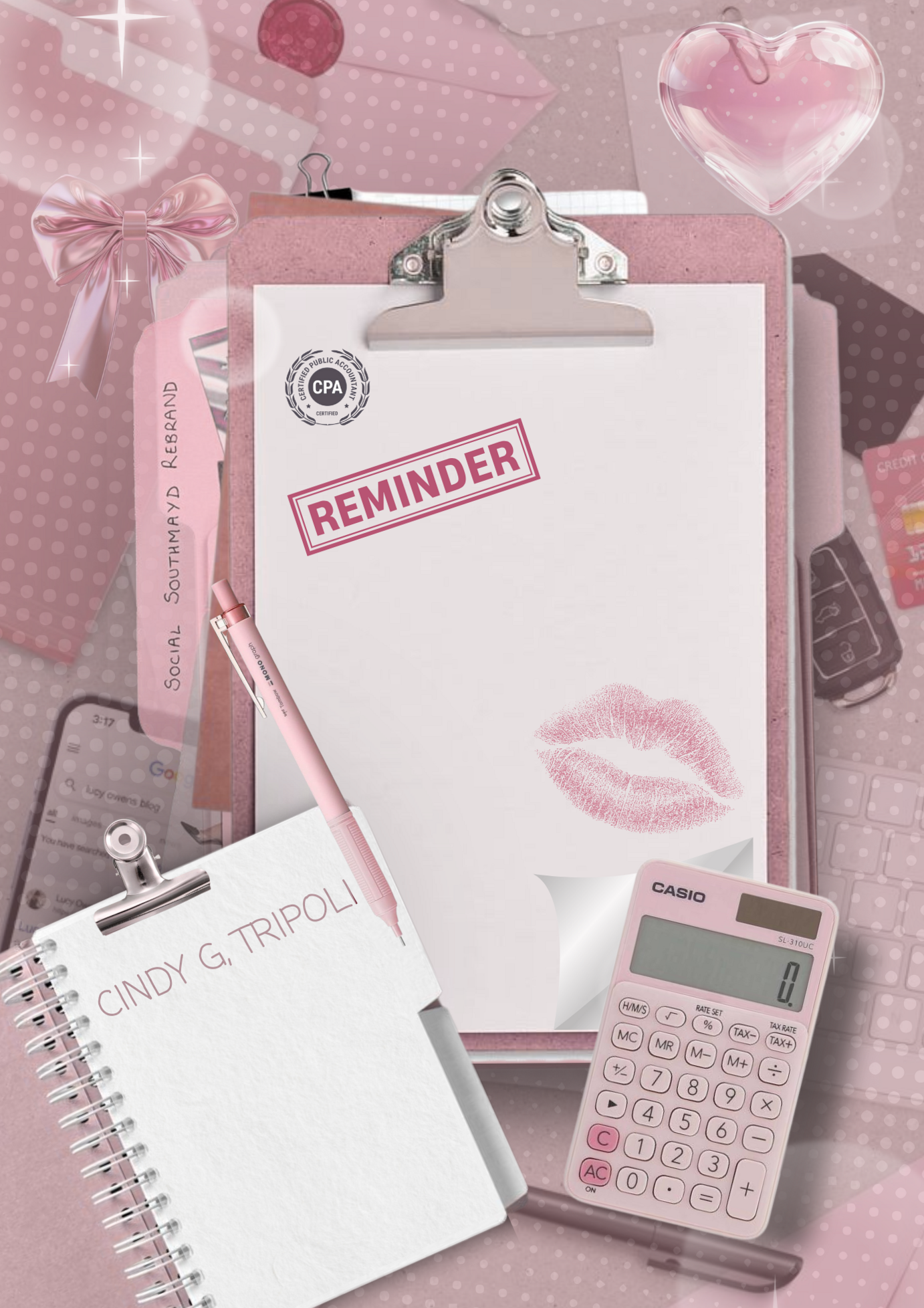 💌 🥂 romanticize your routine: Soft Pink Digital Design for Planners & Creative Projects