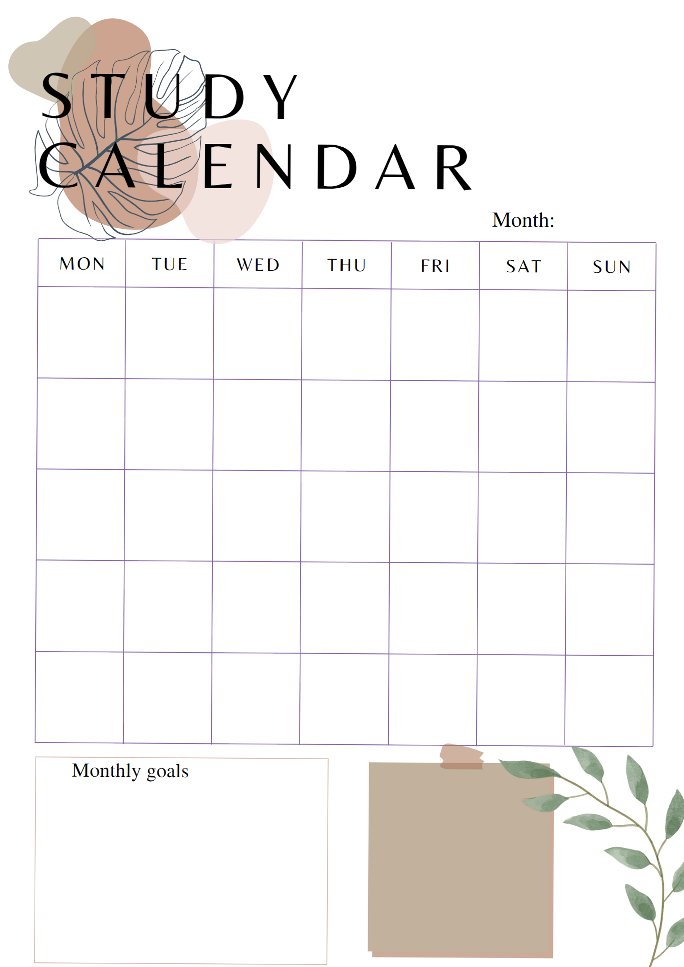 🤍 🕯️ romanticize your routine: Student Planner — Study Calendar & Organizational Tools
