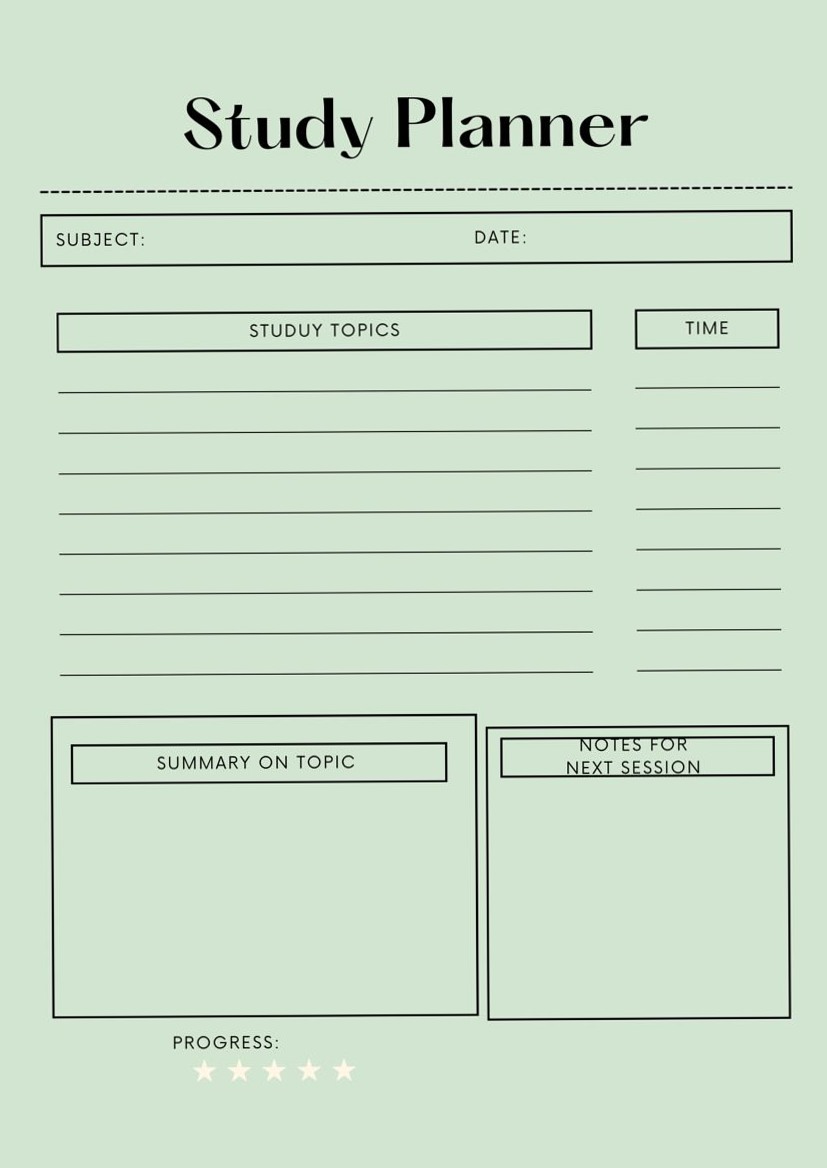 💎 🪄 romanticize your routine: Study Planner for Productive Days