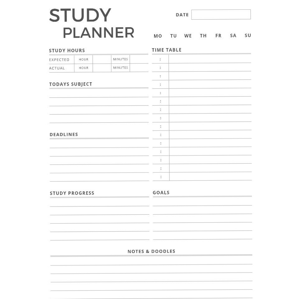 🖌️ 🖌️ romanticize your routine: Study Planner 6 — Digital Design & Creative Assets