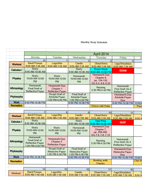 🌿 🕯️ Sample Monthly Study Schedule for Digital Design & Planners | dream life manifestation