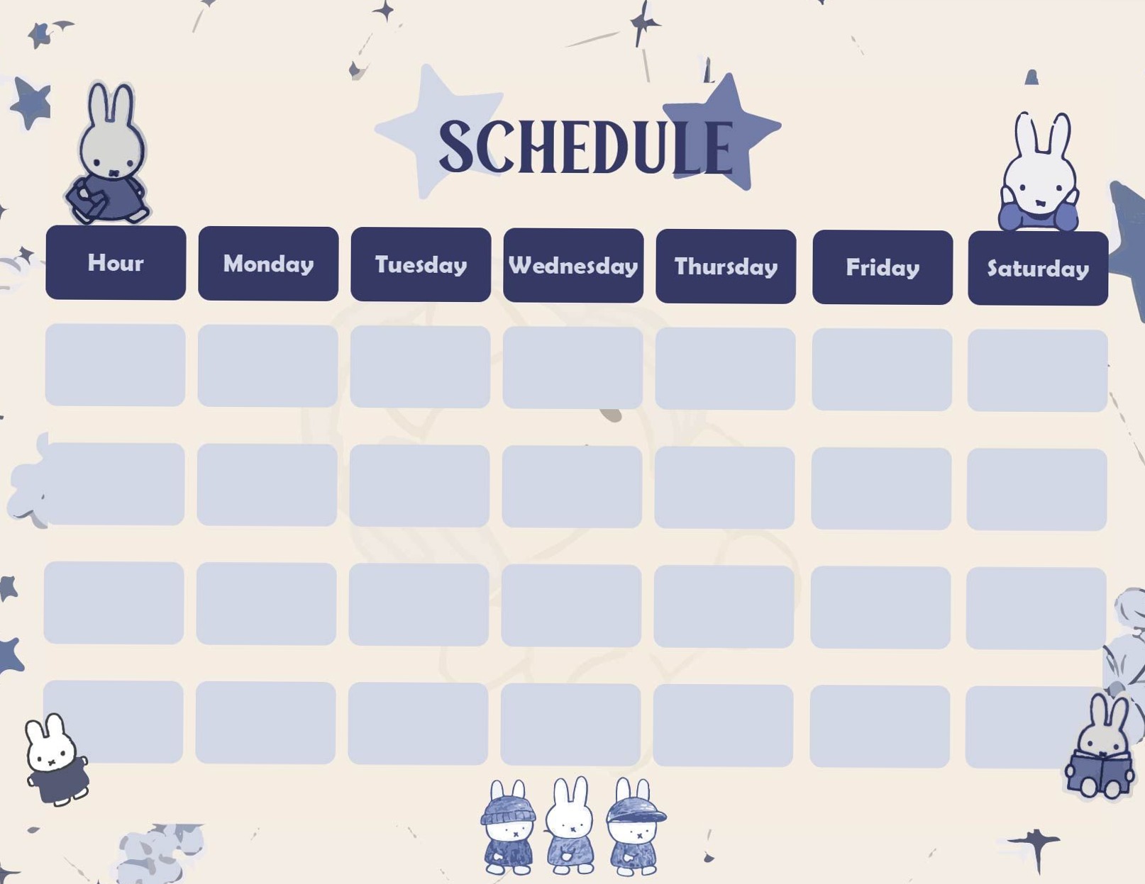 💌 🌸 Schedule Miffy: Digital Planner & Creative Design Elements | stay inspired all year long