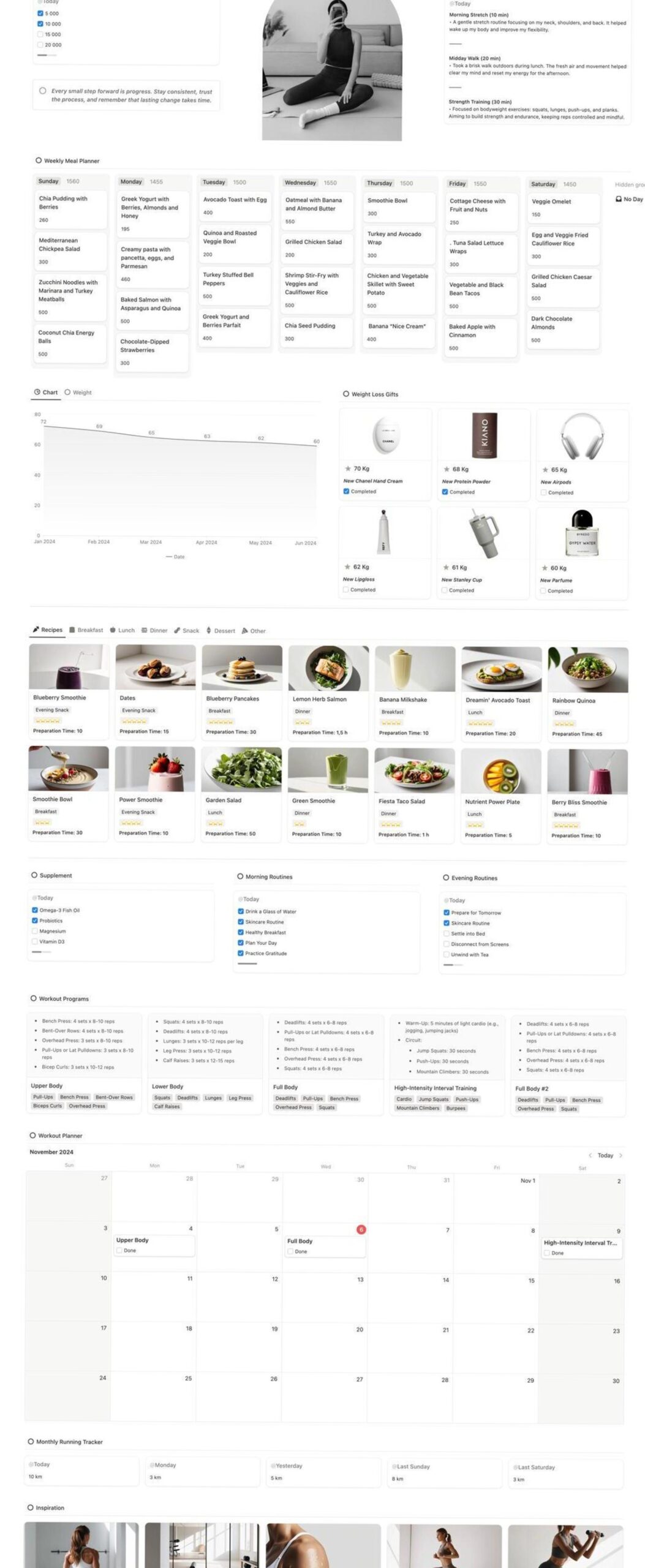 💍 🥂 seamless organization hack: Customizable Weight Loss Planner with Calorie Tracker & Meal Plan Template | Etsy Digital Design