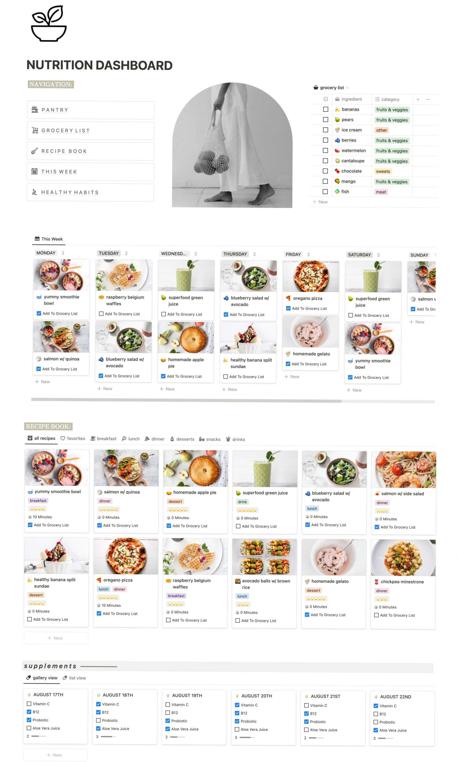 📝 📝 seamless organization hack: Healthy Living Made Easy with 2025 Meal Planner & Fitness Tracker Template