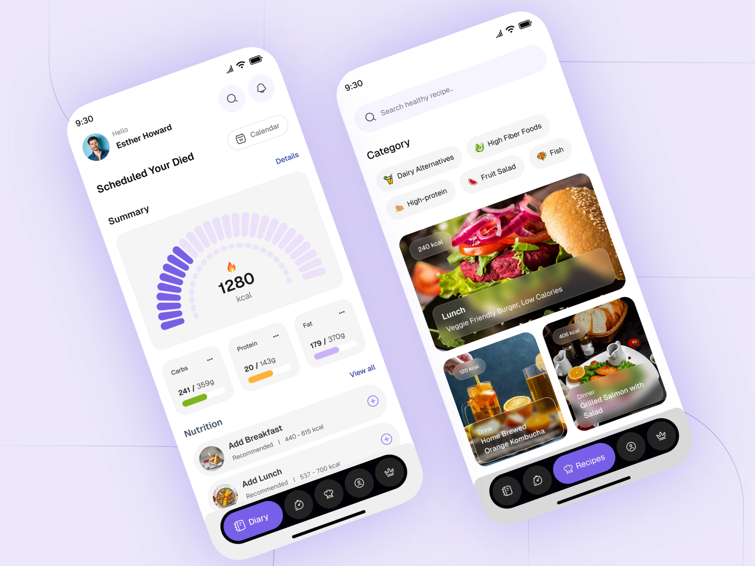 💌 🌸 seamless organization hack: Nutrition Tracker App UI Design for Planners & Creatives