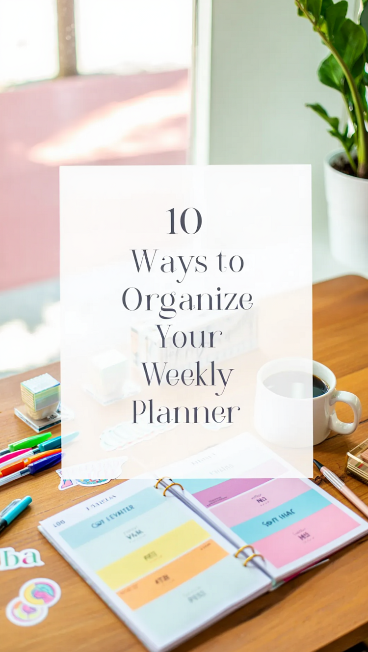 📌 🖇️ secret to staying productive: Elegant Planner Layouts to Organize Your Week