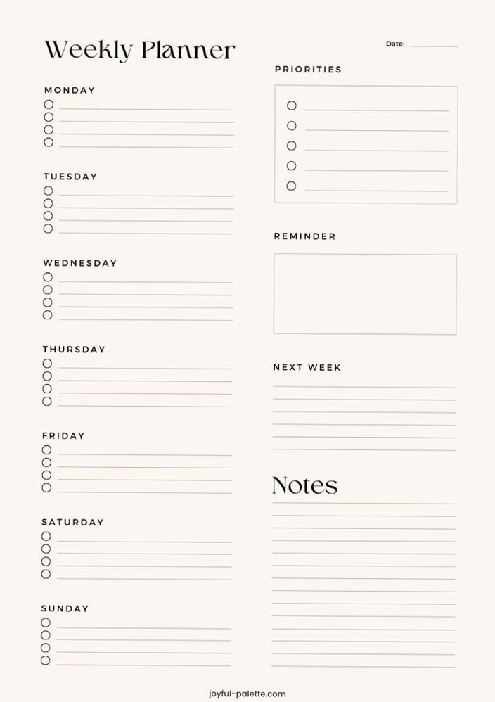 ✨ 🌿 secret to staying productive: Weekly Planner for Digital Design & Creative Productivity