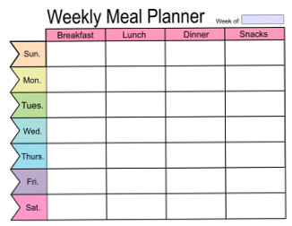 💌 🥂 secret to staying productive: Printable Weekly Meal Planners & SVG Templates for Designers