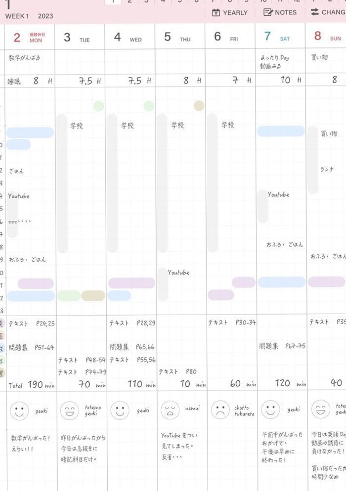 🤍 🎀 secret to staying productive: 2024 Free Digital Planner for Goodnotes 5/6 | F-MEMO