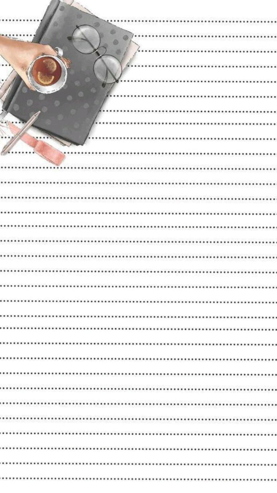 📁 📌 secret to staying productive: Wallpapers estilo folha de caderno | Digital planners | Creative assets