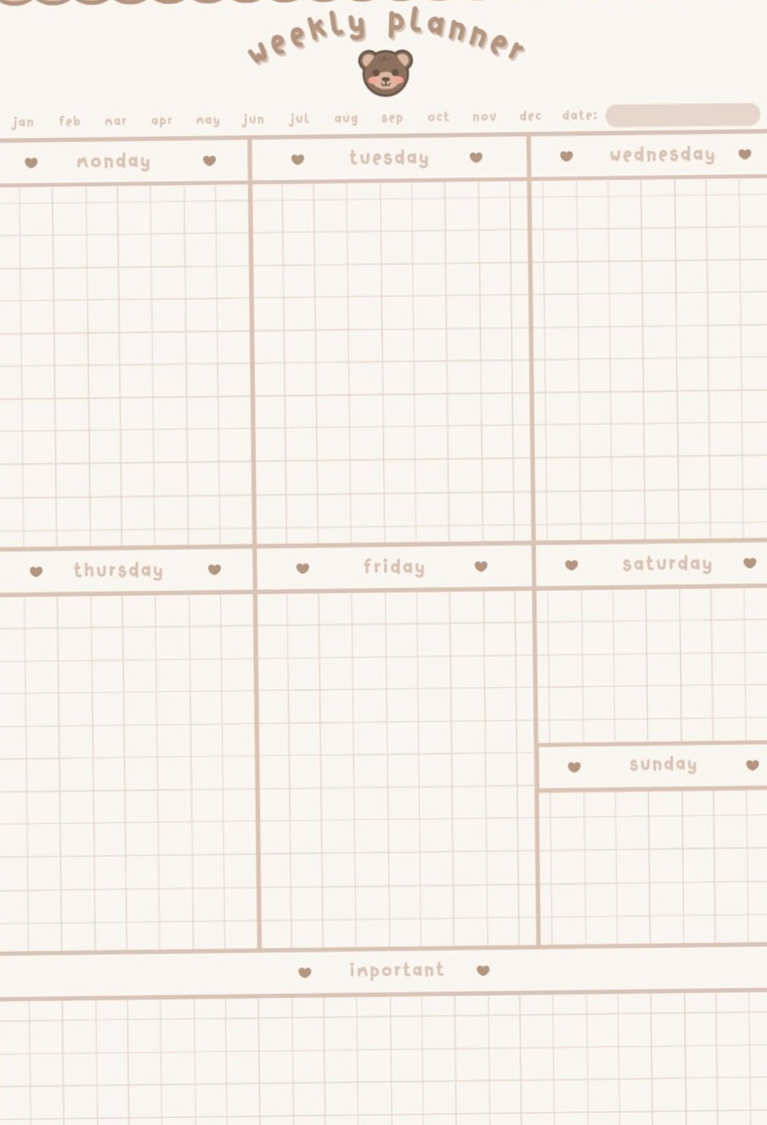 📝 📌 secret to staying productive: Stay Inspired All Year: 2024 Bear Planner | Cottagecore Kawaii Notes