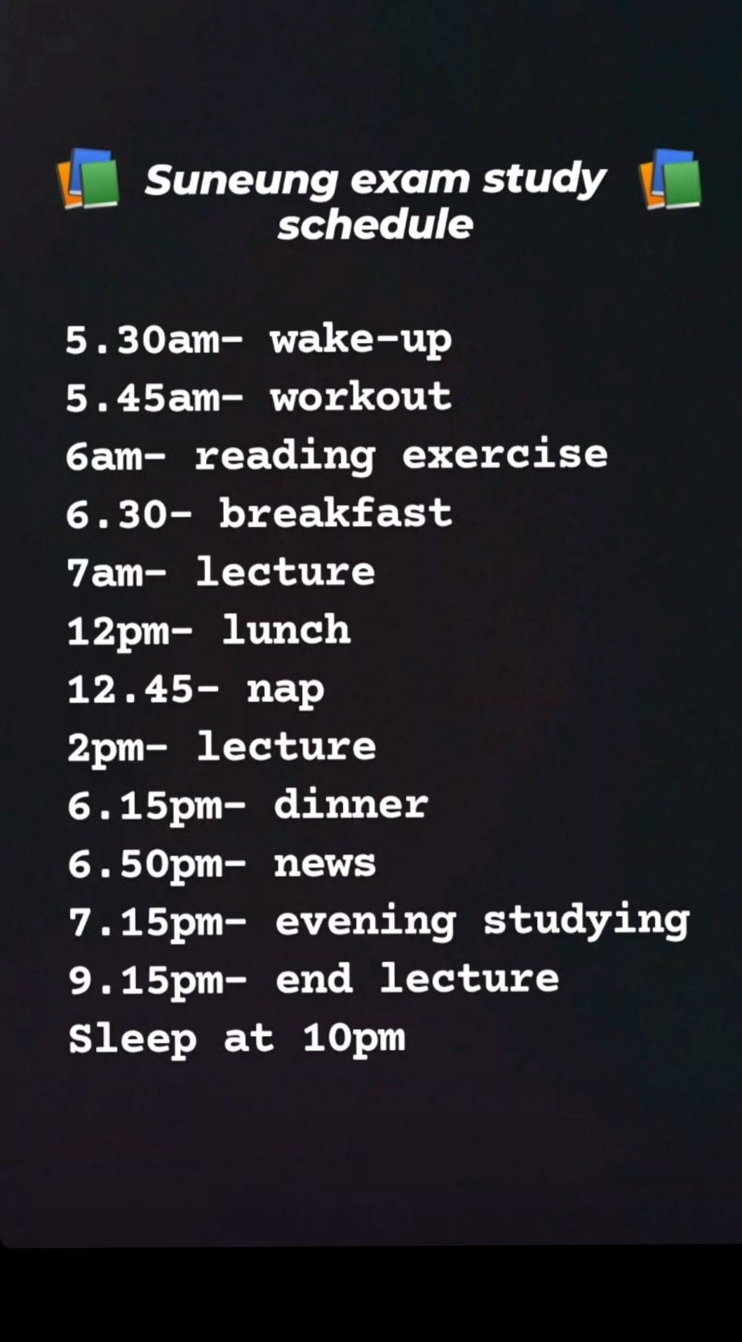 🪄 💎 secret to staying productive: Korean Exam Study Schedule Planner Design