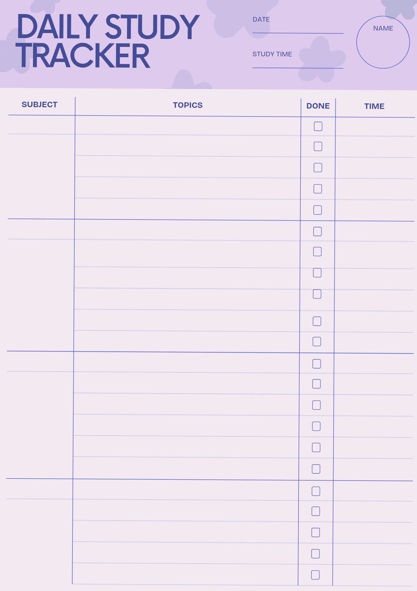 🖌️ 🌈 secret to staying productive: Daily Study Planner for Exams | Digital Design & Creative Assets