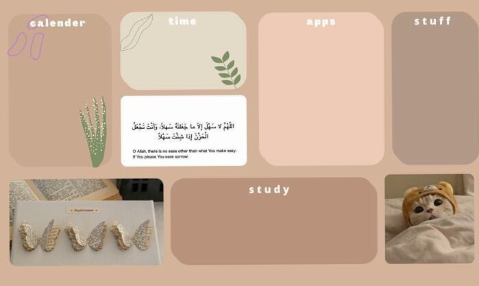 🖌️ 🪄 secret to staying productive: Brown Aesthetic Laptop Wallpaper for Digital Design & Planners