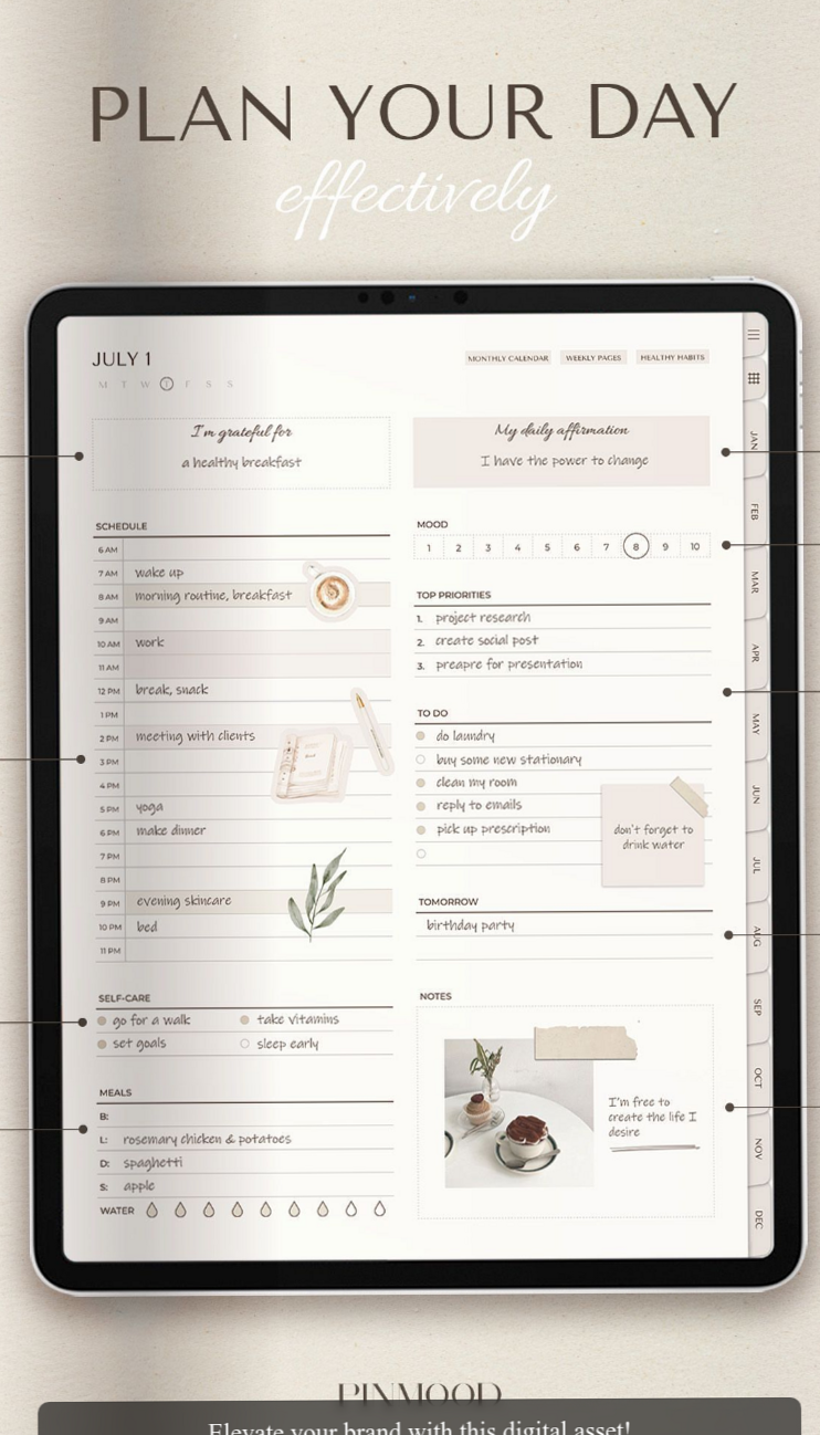 📌 📁 secret to staying productive: Minimalist Digital Planner — Goodnotes Ready Download