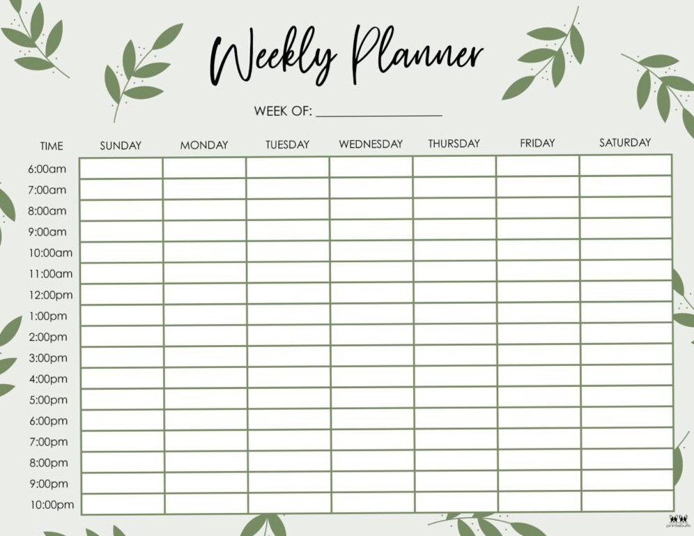 🎀 🤍 secret to staying productive: 32 Free Weekly Planner Printables | Printabulls