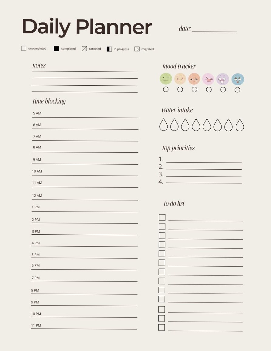 🕯️ 🌿 secret to staying productive: Conquer Your Day with This Ultimate Daily Planner