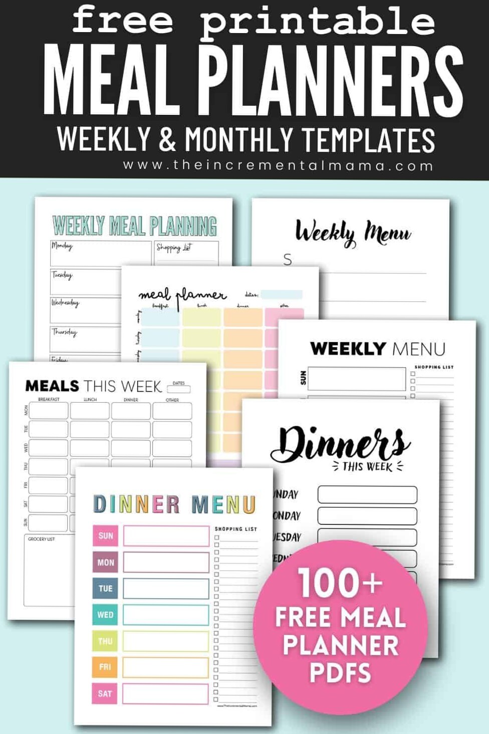 🎀 🕯️ secret to staying productive: Free Meal Planner Printables for Digital Design & Creativity