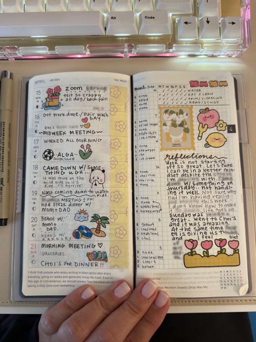 🖇️ 🖇️ secret to staying productive: Hobonichi Weeks Planner 453 — Digital Design Inspiration