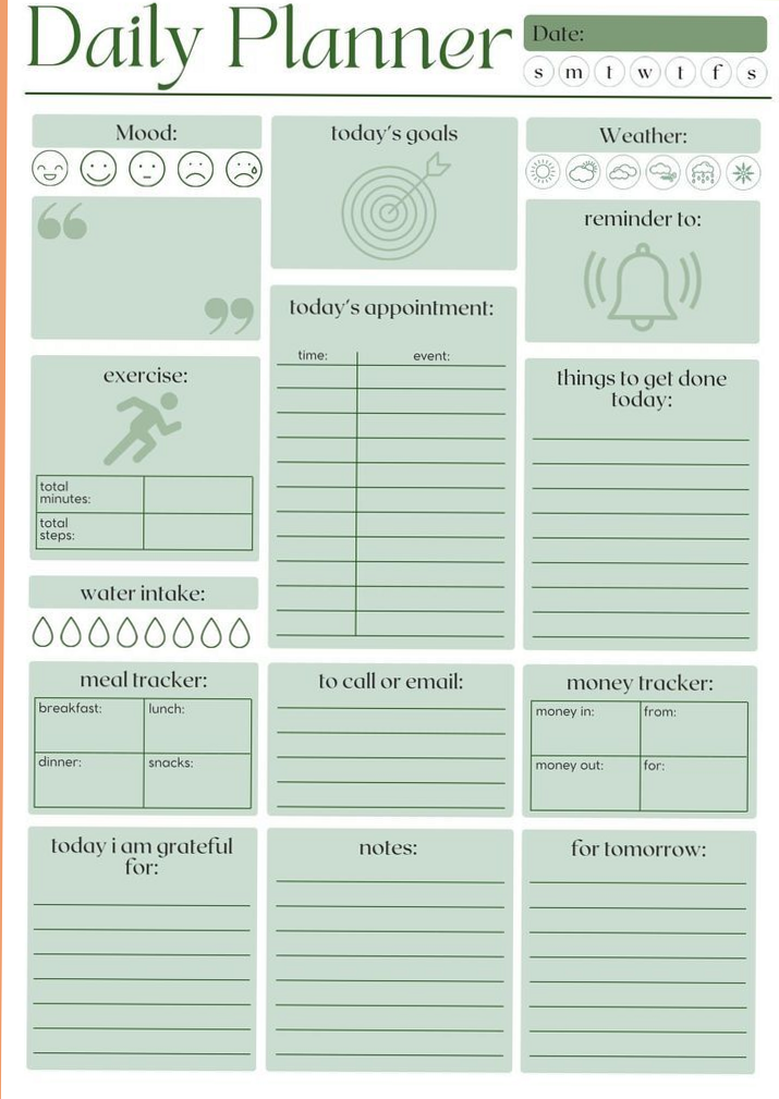 📝 📌 secret to staying productive: Etsy Daily Planner: Simple Style for Creative Organization