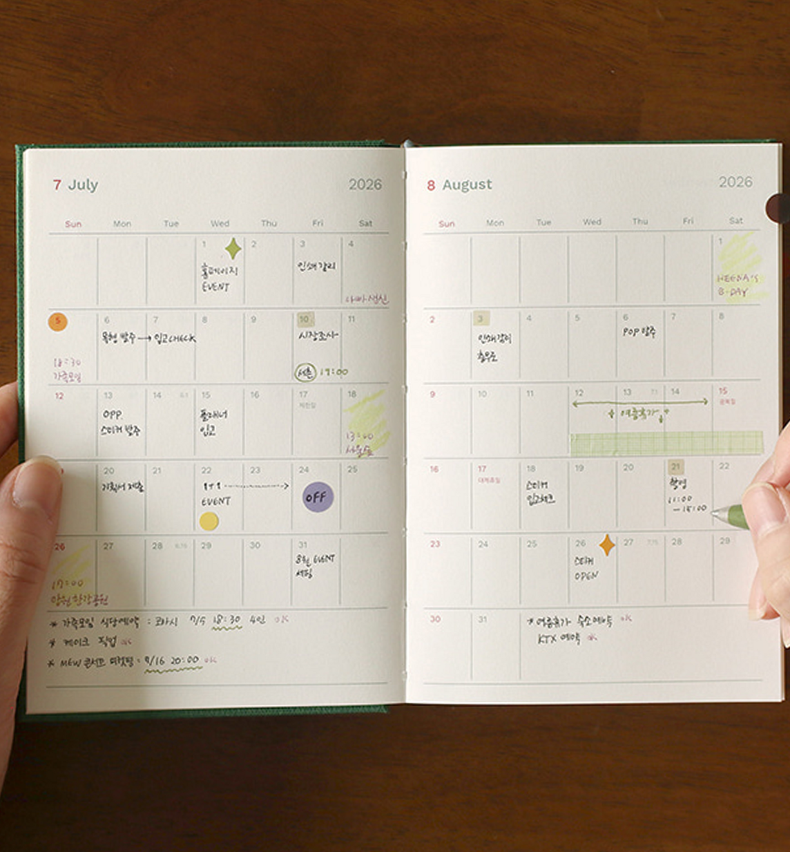 📍 🎨 secret to staying productive: 2026 Attitude A6 Planner: Daily Organizer with Korean Holidays & Writing Space