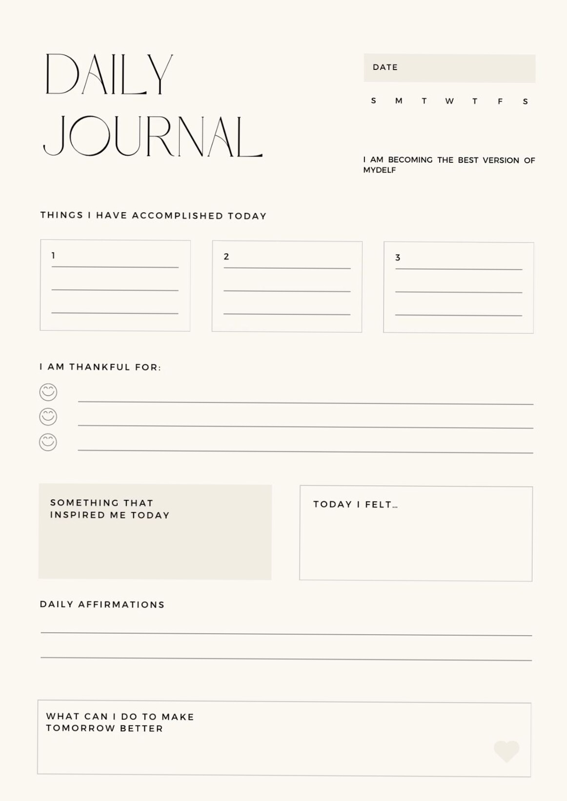🪄 📍 secret to staying productive: Daily Journal Design for Productivity & Creativity