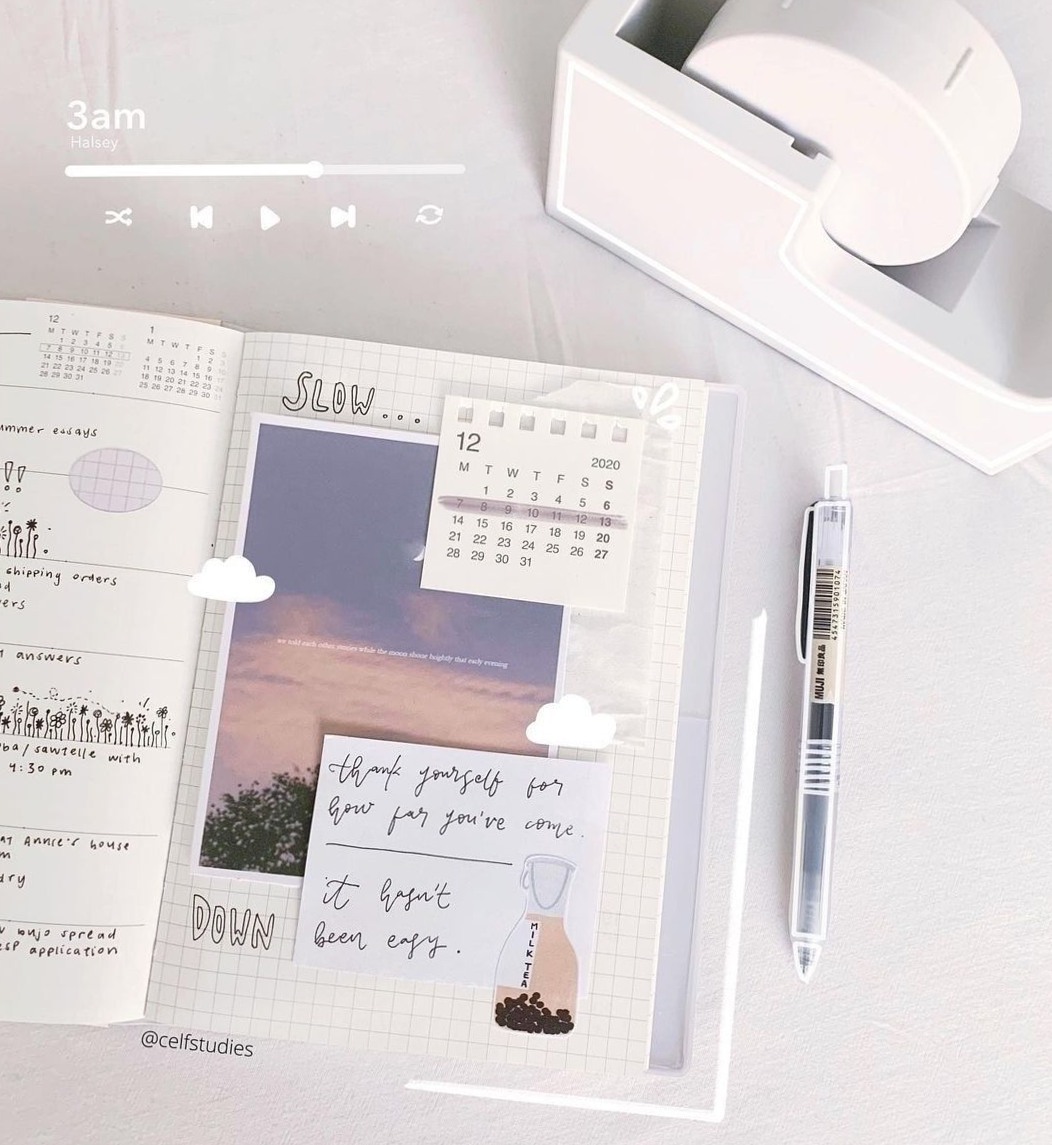 🌿 ☁️ secret to staying productive: SEOYEON DIGITAL PLANNER ASSETS