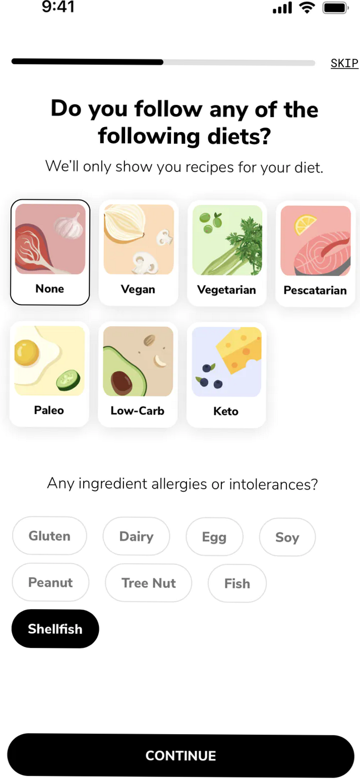 SideChef iOS | Mobbin — Mobile App UI Design Inspiration — 💎 💎 stay inspired all year long
