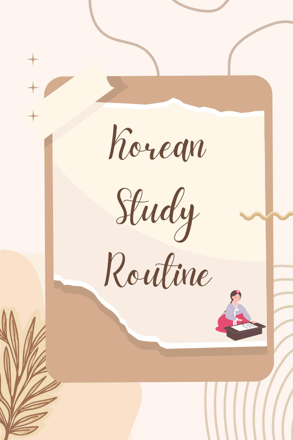 ☁️ 🌿 Simple Korean Study Routine for Creative Planners | stay inspired all year long