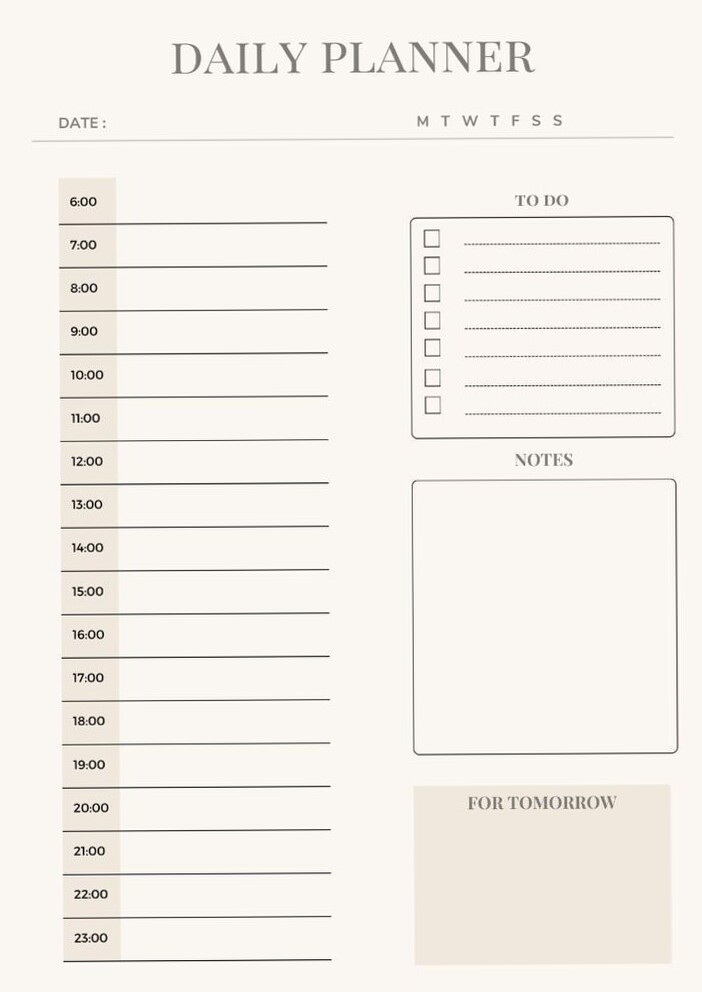 Simplify Your Day with a Minimalist Planner Template — 🍰 👰 stay inspired all year long