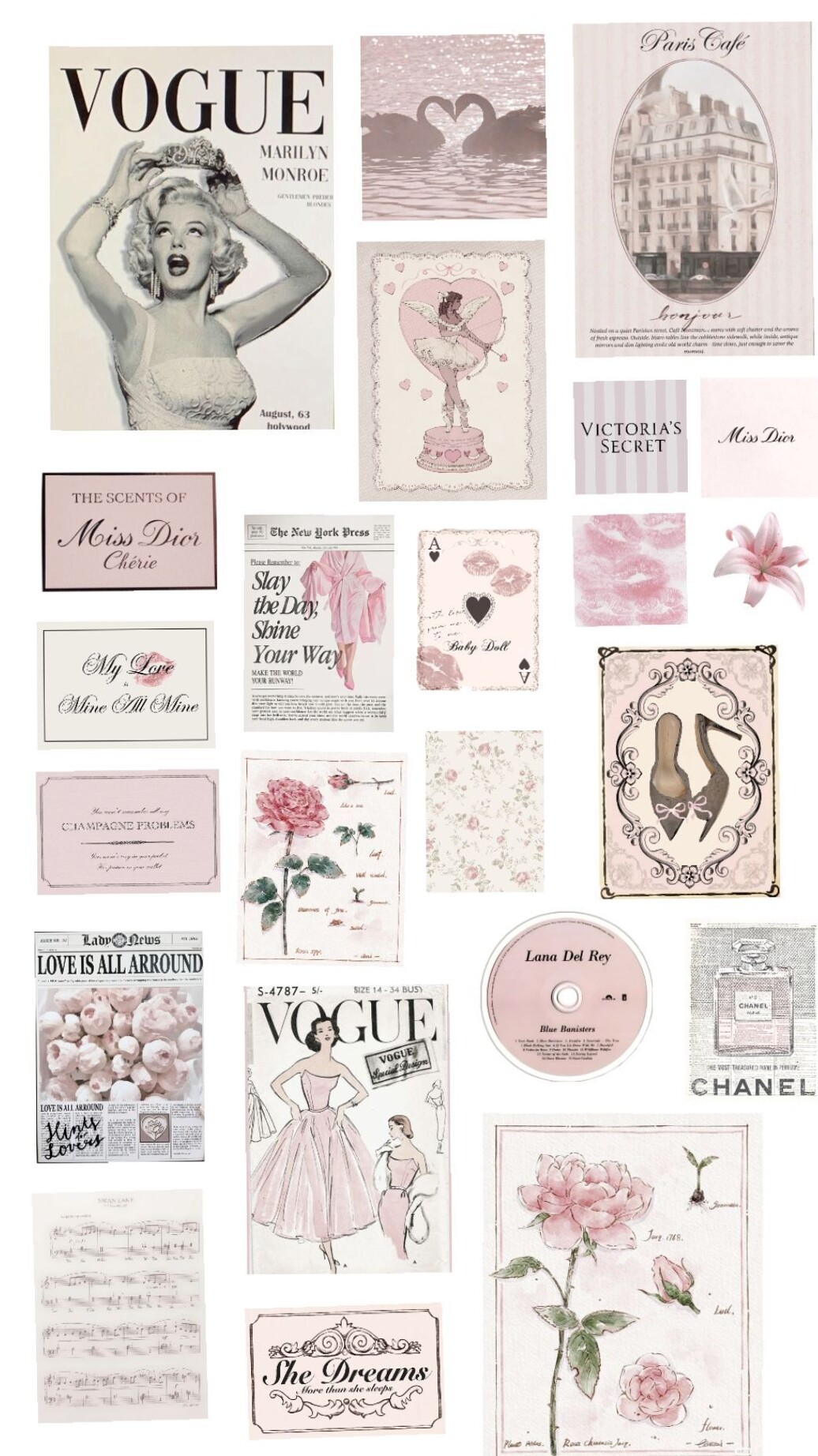 Soft Pink Wallpapers for Digital Design & Planners — 🪄 🎨 romanticize your routine