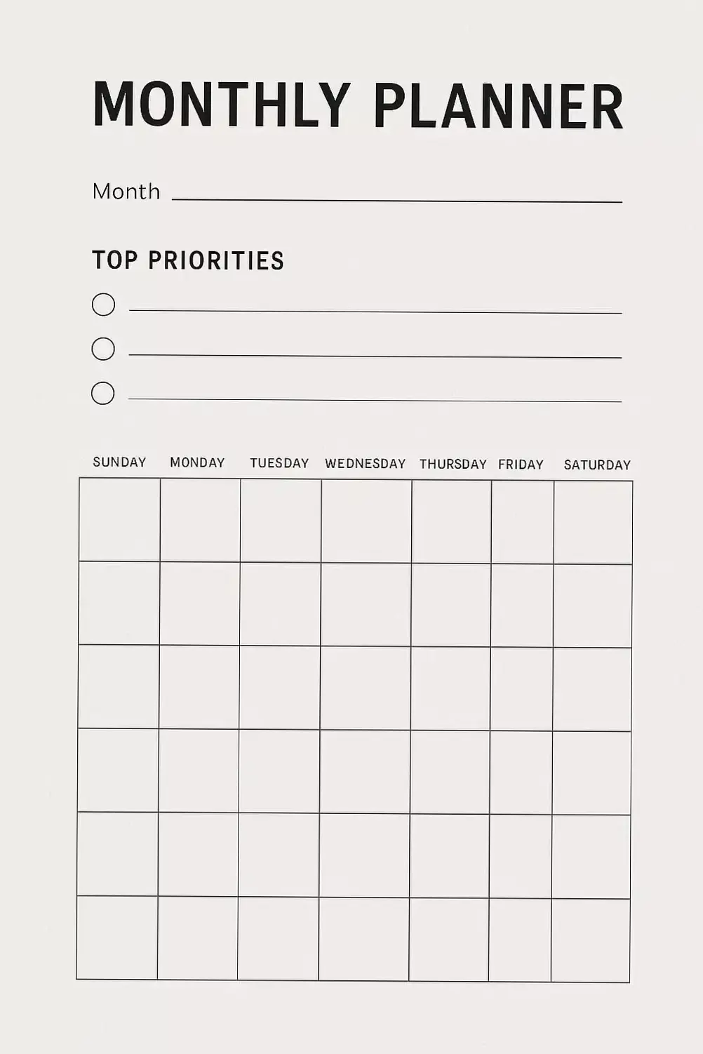 Start the Month Ready with This Planner Sheet — 🎨 📍 stay inspired all year long