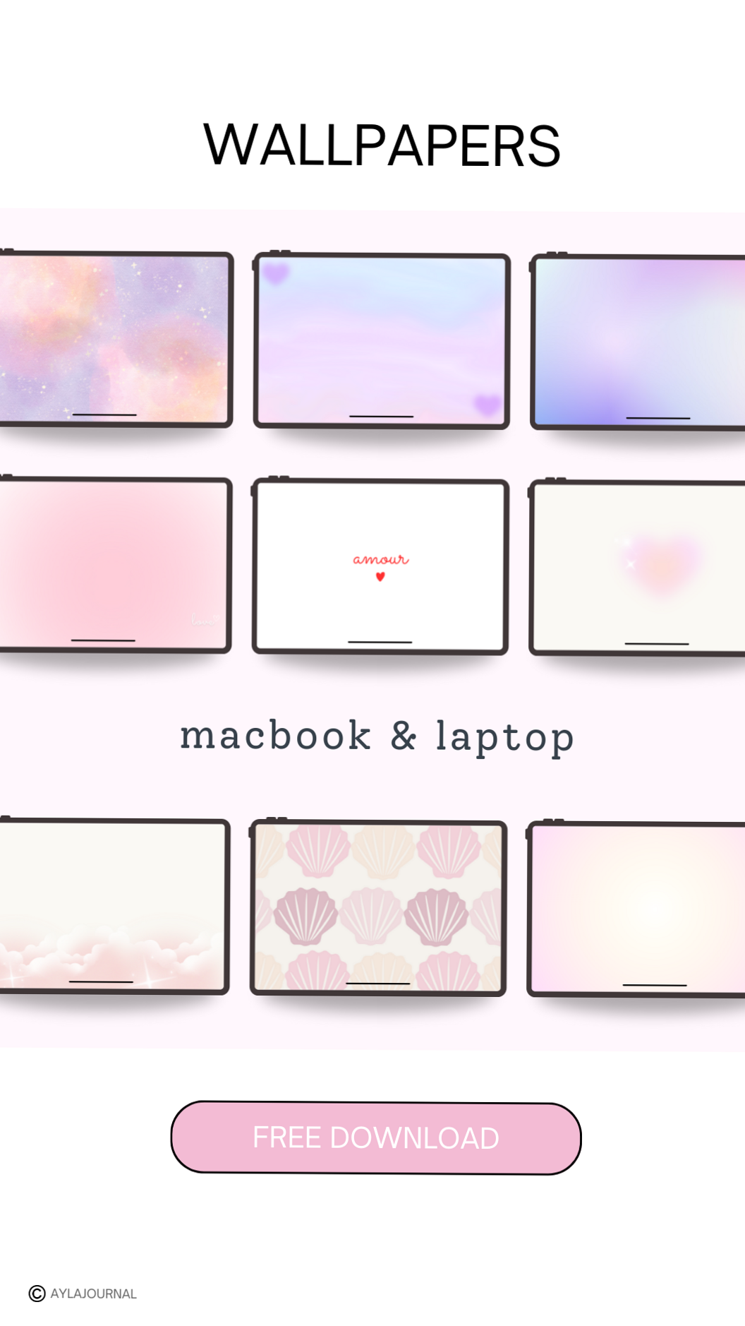 📊 📝 stay inspired all year long: Free Laptop Wallpapers for Digital Design & Planners