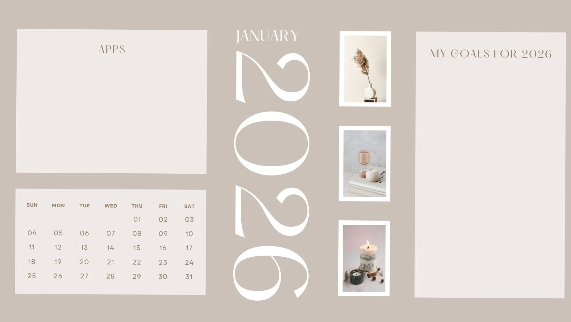 📝 🖇️ stay inspired all year long: January 2026 Calendar Wallpaper for Desktop