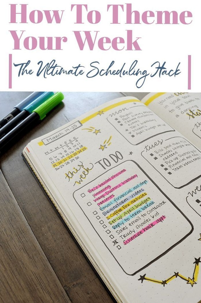 📊 📅 stay inspired all year long: Theme Your Week: Productivity Schedule Hack