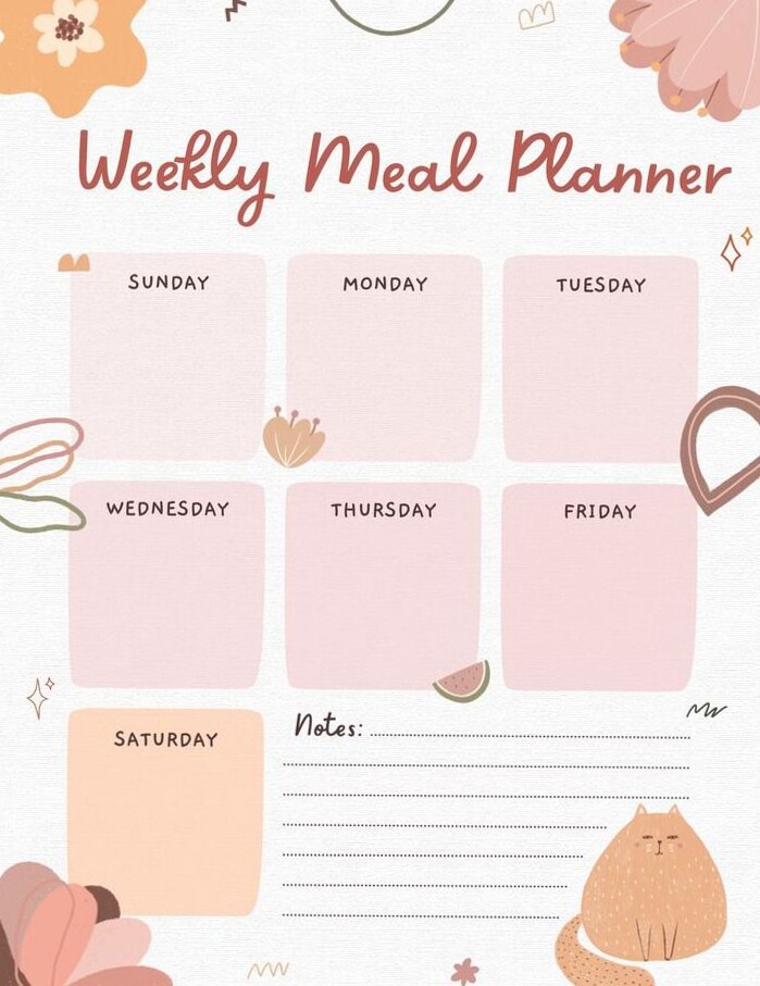 📁 📊 stay inspired all year long: Free Printable Weekly Meal Planners for Creative Planning