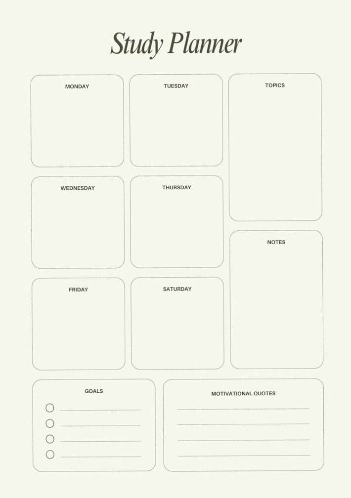 💌 💍 stay inspired all year long: Study Planner for Digital Design & Creative Projects